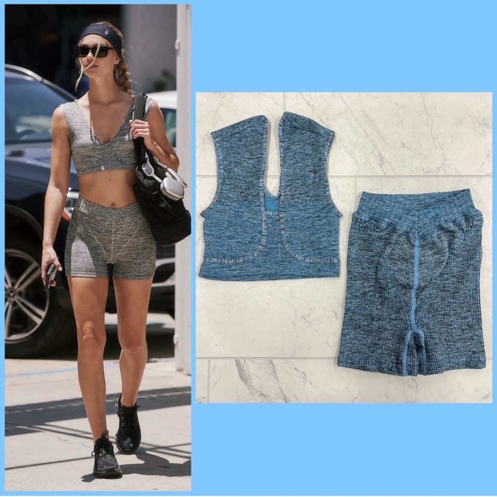 Free People Arrondi Set in Blue XS/S